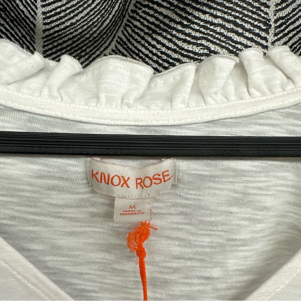 Knox Rose  2 Women's Knit Tank Tops - Knox Rose Black  And White Size M - Picture 5 of 12